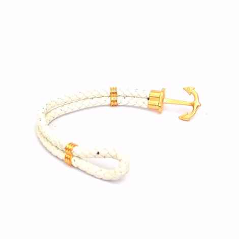 Buy Joker & Witch White Anchor Braided Bracelet - Purplle