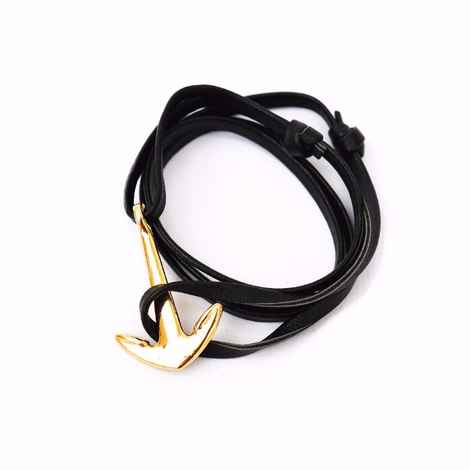 Buy Joker & Witch Black Anchor Loop Bracelet - Purplle