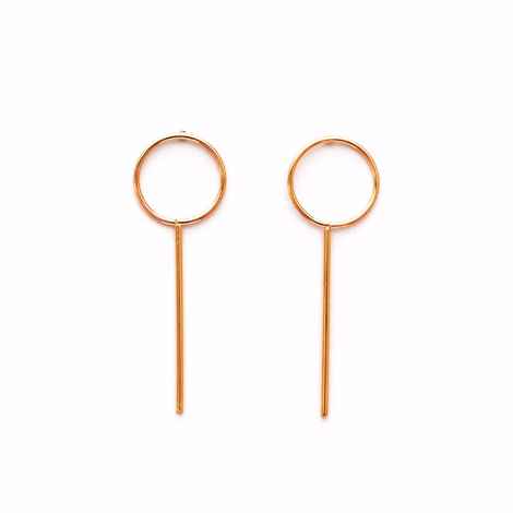 Buy Joker & Witch Gold Minimal Loop Earrings - Purplle