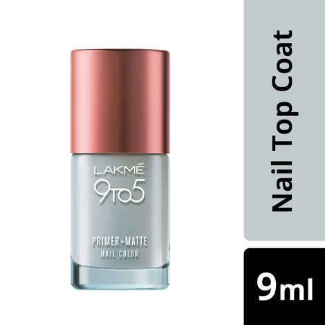 Buy Lakme 9 To 5 Primer + Matte Nail Color - Top Coat (9 ml) - Purplle