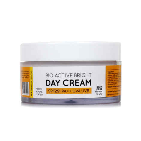 Buy Greenberry Organics Bio Active Bright Day Cream With Spf 25 Pa+++ Uva Uvb Protection (50 g) - Purplle
