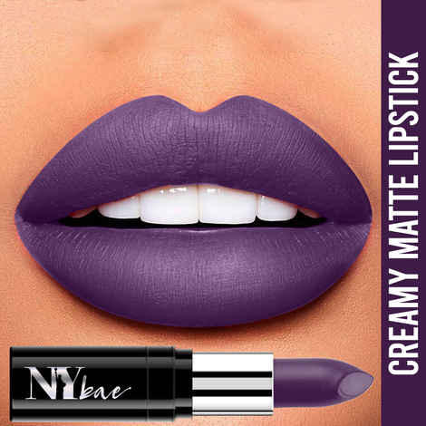 Buy NY Bae Lipstick, Creamy Matte, Purple - Saturday Live Night 2 - Purplle