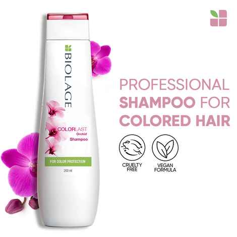 Buy Biolage Professional Colorlast Shampoo, Protects Colored Hair & Maintains Vibrancy, With Orchids, Natural, Vegan & Cruelty-Free, 200ml - Purplle