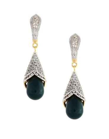 Buy Royal Bling Ad Green Drop Earrings - Purplle