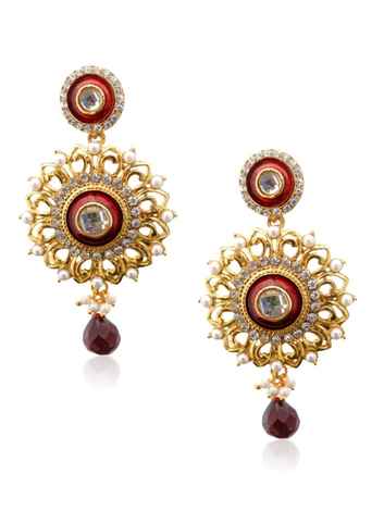 Buy Royal Bling Divine Circlets Scarlet Earring - Purplle