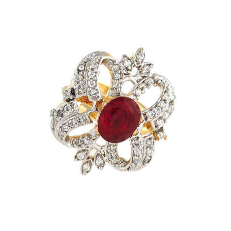 Buy Crunchy Fashion Maharani Ring - Purplle