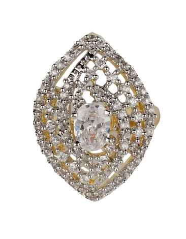 Buy Crunchy Fashion Marquise shape AD Ring - Purplle