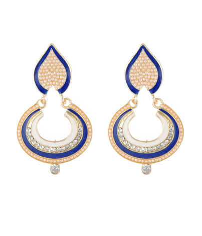 Buy Crunchy Fashion Pearl Embellish Royal Earring - Purplle