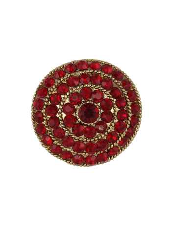 Buy Crunchy Fashion Red Crystal Ring - Purplle