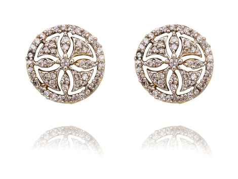 Buy Royal Bling Round Ad Stud Earrings - Purplle