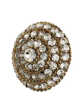 Buy Crunchy Fashion Round RhineStone Ring - Purplle