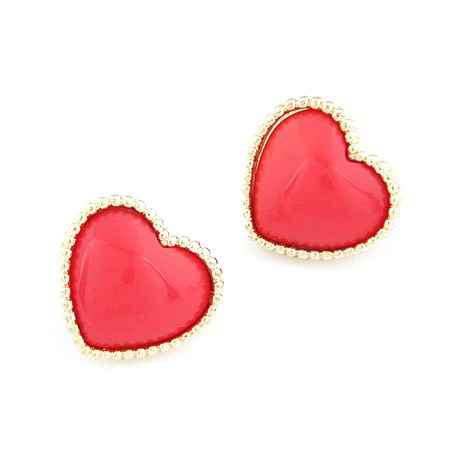 Buy Crunchy Fashion Valentine Sweetheart Studs - Purplle