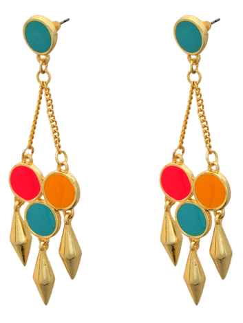 Buy Crunchy Fashion Voguish Blush Earrings - Purplle