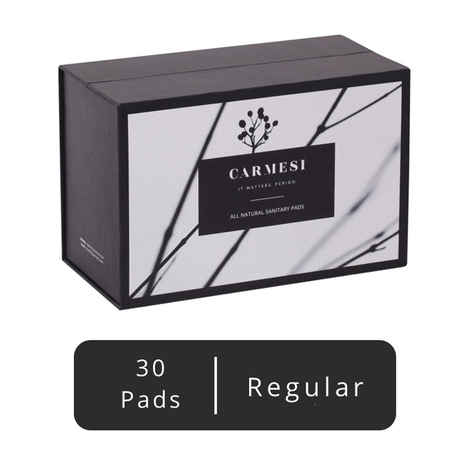 Buy Carmesi - All Natural Sanitary Pads - 30 pads (Regular) - Purplle