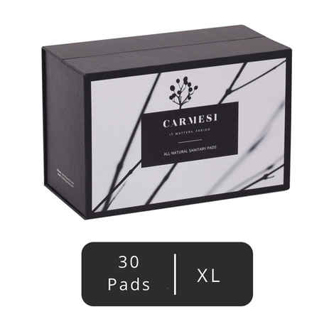 Buy Carmesi - All Natural Sanitary Pads - 30 pads (XL) - Purplle