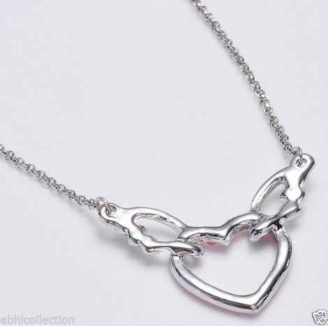 Buy Lishmark Womens 9K White Gold Filled & Aaa Cz Heart With Wings Pendant With Necklace - Purplle
