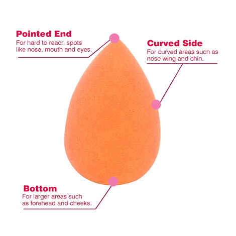 Buy Stay Quirky Blender, Make Up Perfector Sponge, Blend Her, Drop Shape - Orange - Purplle