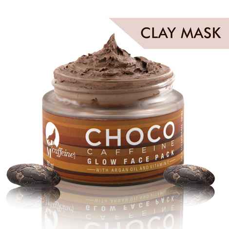 MCaffeine Choco Caffeine Glow Face Mask With Argan Oil and Vitamin E for Oily to Normal Skin - Paraben Free (50 ml)