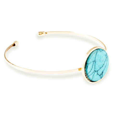 Buy Karatcart Gold Metal Blue Turquoise Bracelet For Women - Purplle