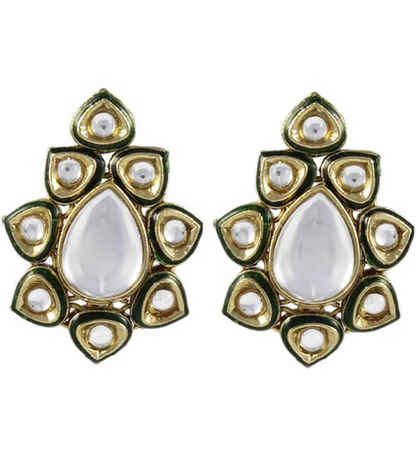 Buy Karatcart Pia Green Meenakari Earrings For Women - Purplle