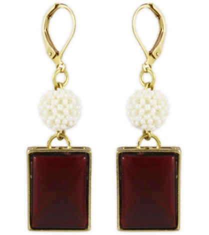 Buy Karatcart Metal Dangle & Drop Earring For Women (Red) - Purplle