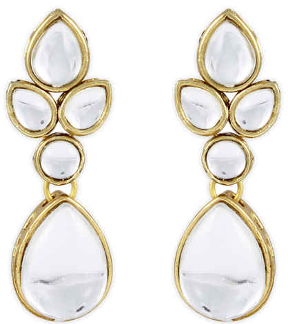 Buy Karatcart Dangle & Drop Earring For Women (White) - Purplle