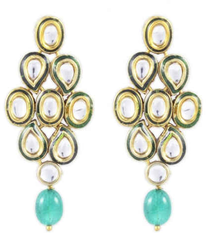 Buy Karatcart Metal Dangle & Drop Women Green - Purplle