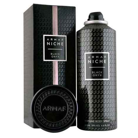 Buy Armaf Niche Black Onyx Body Spray - For Men (200 ml) - Purplle