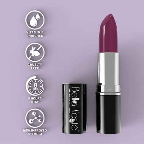 Bella Voste Sheer Creme Lust Lipstick Satin Pink (4.2 gm) I Satin Touch IA Cruelty FreeA A IA Long Lasting Improved FormulaA I One Stroke Application I Highly Pi gmented