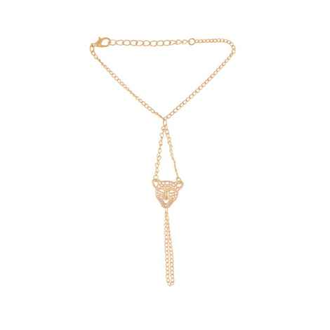 Buy Femnmas Leopard Ring Chain Bracelet - Purplle