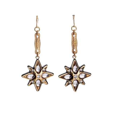 Buy Femnmas Vintage Hanging Star Earrings - Purplle