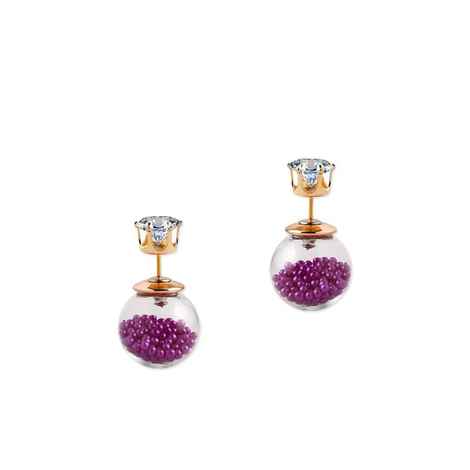 Buy Femnmas Purple Transparent Earring - Purplle