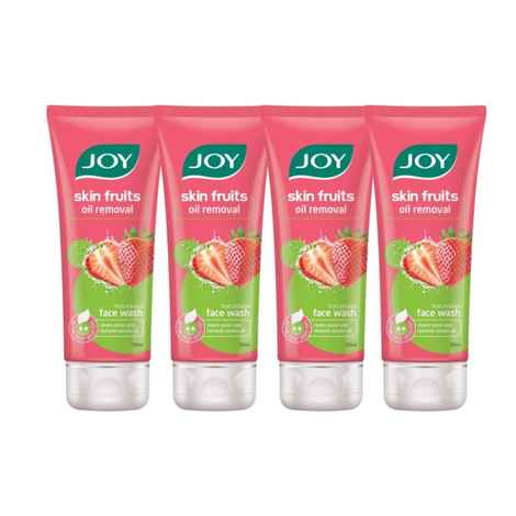 Joy Skin Fruits Oil Removal Face Wash (Strawberry)(Pack of 4 x 50 ml)