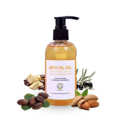 Greenberry Organics Bath Oil Gel with Olive, Jojoba & Almond (200 ml)