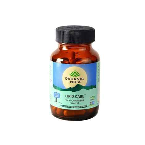 Buy Organic India Lipid Care 60 Capsules Bottle - Purplle