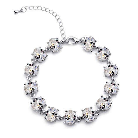 Buy Crunchy Fashion Austrain Crystal Bracelet Bangle - Purplle