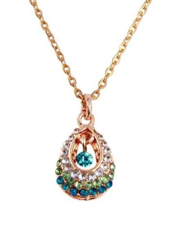 Buy Crunchy Fashion Dazzling You Pendant Necklace - Purplle