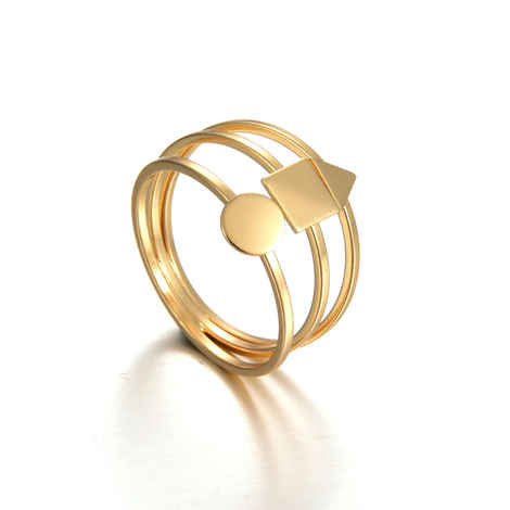 Buy Crunchy Fashion Play With Shapes Glorious Ring - Purplle