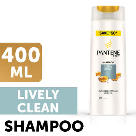 Buy Pantene Lively Clean Shampoo (400 ml) - Purplle