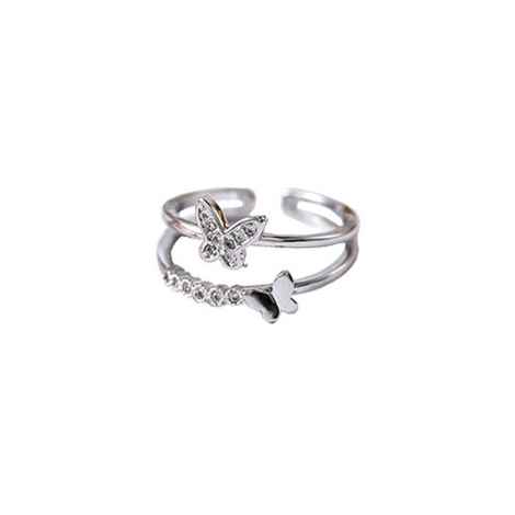 Buy Ferosh Layered Butterfly Ring - Purplle