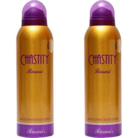 Rasasi Chastity Women Deodorant Spray For Women - Set Of 2