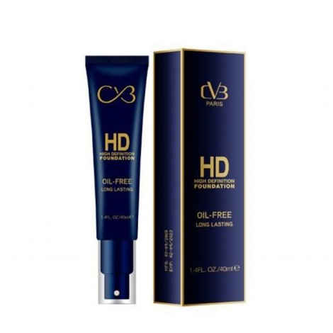 CVB Paris Hd High Definition Foundation Oil Free Long Lasting Shade-02 (40 ml)