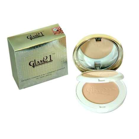 Buy Glam 21 Natural Essence 2 In 1 Compact Powder Oil Free Compact - (20 g)(Natural Dark,03) - Purplle