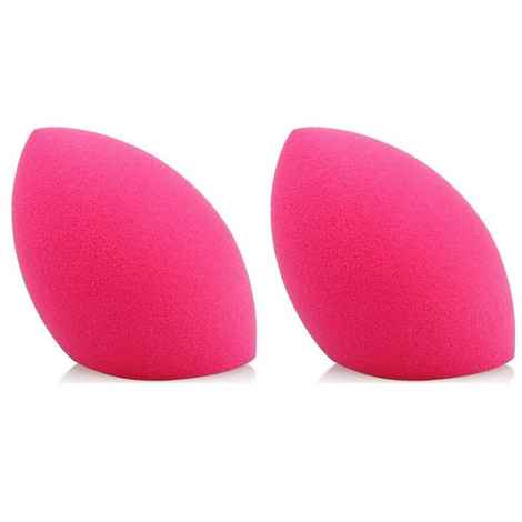 Buy Makeup Mania Beauty Blender Puff Sponge Oval Shape - 2 Pcs (Random Color) - Purplle