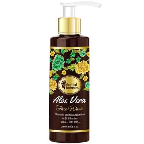 Oriental Botanics Aloe Vera Face Wash, 200ml - For Radiant, Glowing, Healthy Skin