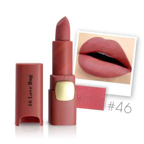 Miss Rose Matte Finish Waterproof Long Lasting Lipstick 7301-043B 46 (Love Bug)