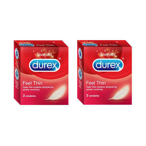 Durex Condoms Feel Thin 3'S Pack Of 2