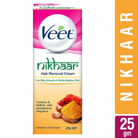 Buy Veet Nikhaar Hair Removal Cream All skin types – (25 g) - Purplle