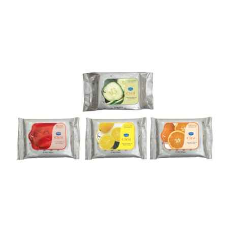 Ginni Clea Cleansing & Make-Up Remover Wipes-Cucumber(Pack Of 30) & (Rose,Lemon,Orange) (Pack Of 3) (10 Wipes In Each Pack)(Total = 60 Counts)