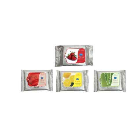 Ginni Clea Cleansing & Make-Up Remover Wipes-Strawberry(Pack Of 30) & (Rose,Lemon,Aloevera) (Pack Of 3) (10 Wipes In Each Pack)(Total = 60 Counts)